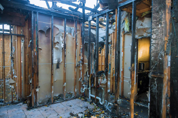 Professional Fire Damage Repair technician working in Kenly, NC